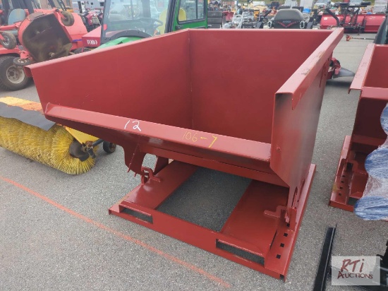 Self tipping dump hopper, 50x62x46