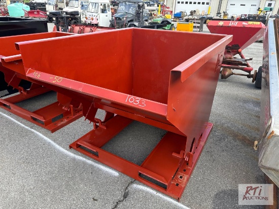 Self tipping dump hopper, 50x62x38