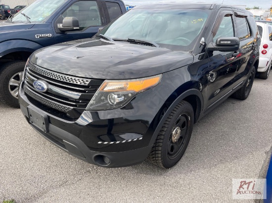 2015 Ford Police Interceptor SUV, AWD, PW, PL, A/C, 114,915 miles, VIN:1FM5K8AR8FGB91724 -