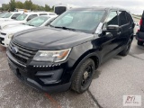 2016 Ford Police Interceptor SUV, PW, PL, A/C, 126,845 miles, VIN:1FM5K8AR9GGC61409 - Municipal -
