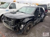 2018 Ford Police Interceptor SUV, missing many parts, VIN:1FM5K8ARXJGC45713 - Municipal - Monroe