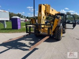 2013 JCB 510-56 telehandler, 72in forks, cab, heat, front outriggers, 9,731 hrs