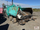 Wirtgen Vogele 1110WV self propelled paver, dual station, rubber tires, 20ft width, 9390 hrs