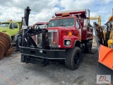 2002 International 2674 tandem axle dump truck, Beau Roc 14ft steel body, power tarp, slide in