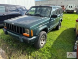 2000 Jeep Cherokee Sport, 4WD, PW, PL, A/C, 238,210 miles, VIN:1J4FF48S0YL160308