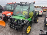 John Deere 855D gator, cab, power steering, hydraulic dump, 1150 hrs