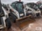 2019 Bobcat T590 track skid loader with cab, selectable joystick controls, ride control, Bobtach,