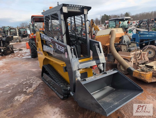 TK35R skid steer loader with bucket, gas engine
