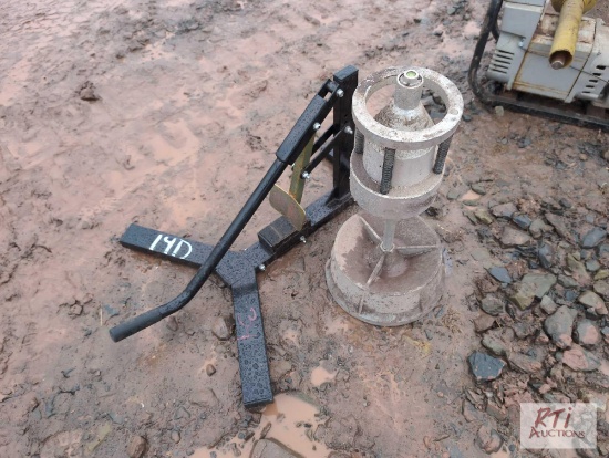 Tire balancer and bead breaker