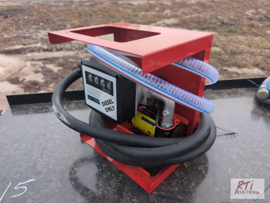 Diesel fuel pump with heater and nozzle