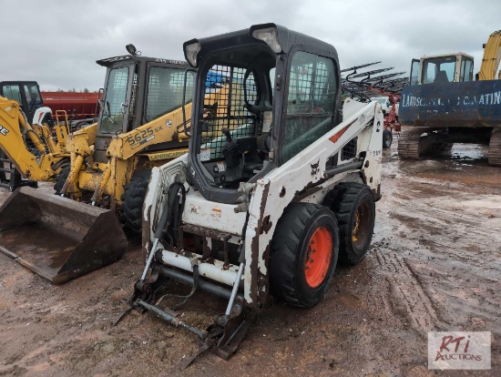 2020 Bobcat S450 skid steer with cab, no door, joystick controls, Bobtach, 2502 hrs., S/N AUVB15466