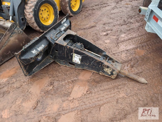 Bobcat hydraulic hammer, skid loader mounted