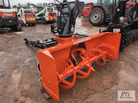 Kubota L4474 front mounted snow thrower with hydraulic controls, very little use