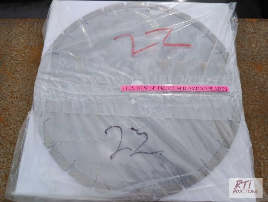 3X 14in diamond saw blades