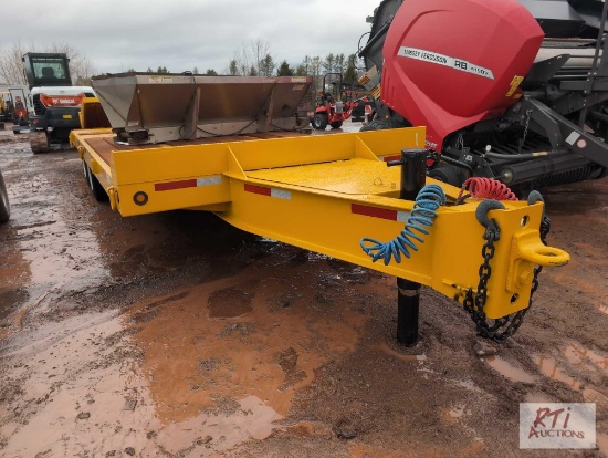 2003 Eager Beaver 20 ton air brake equipment trailer, from the Town of Gilboa, recently sanded,