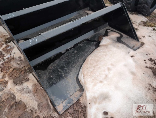 New Swict 66in skid steer bucket