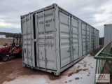 New 1 trip 8x40ft steel container with 4 double side doors and end door, CFGU4023479