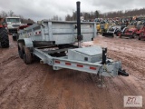 2022 Unused Darpah 6x12 galvanized dump trailer, 10,400lb GVWR, 2 5/16 adjustable ball hitch, VIN: