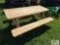 6ft wooden picnic table