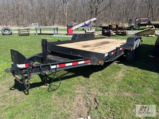 2009 Cam Superliner, 18ft tilt top trailer, tandem axle, 7000lbs. GVW, VIN:5JPBU23239P023255