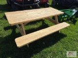 6ft wooden picnic table