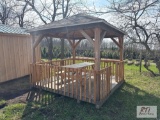 10ft x 10ft wooden gazebo, roof