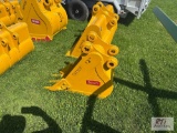 New Teran 12in excavator bucket for machines using 50mm pins, 307 size