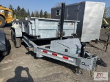 2022 Darpah 6x12ft galvanized dump trailer, new condition, never used, 10,400lb GVW, 2 5/16 ball