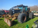 Caterpillar 525B grapple log skidder, runs and operates fine, may need solenoid repair