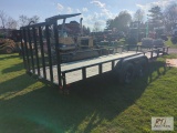 2024 Big Tex 70PI 20ft tandem axle utility trailer, fold up mesh gate, 7,000lb GVW,