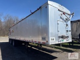 2017 Trout River shuttle floor trailer, spread tandem axle with air tag, hydraulic gate, rolling