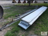 16ft insulated garage door with frame