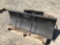 Mini skid loader mount 4ft pusher
