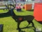 Deer shaped steel shooting target