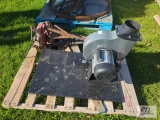Electric blower and pipe vice