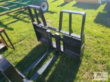 New Kivel 48in 4200lb skid steer pallet forks