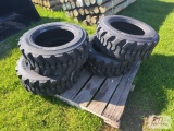 4X New 10x16.5 skid steer tires