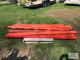 Pallet of vertical supports for pallet racking