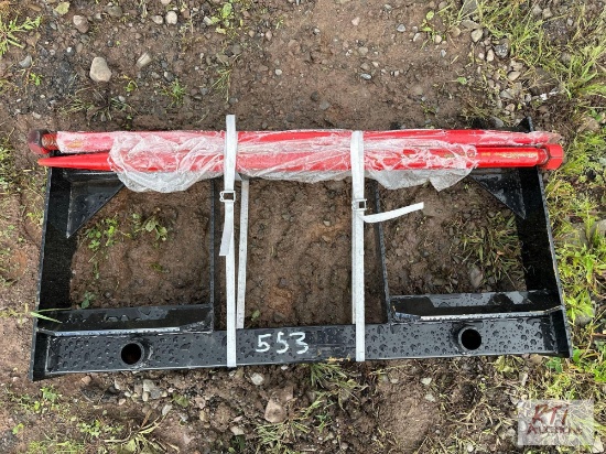 Dual prong bale spear.