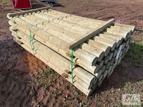 45X 4in 8ft fence posts.