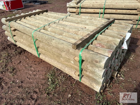 45X 4in 8ft fence posts.