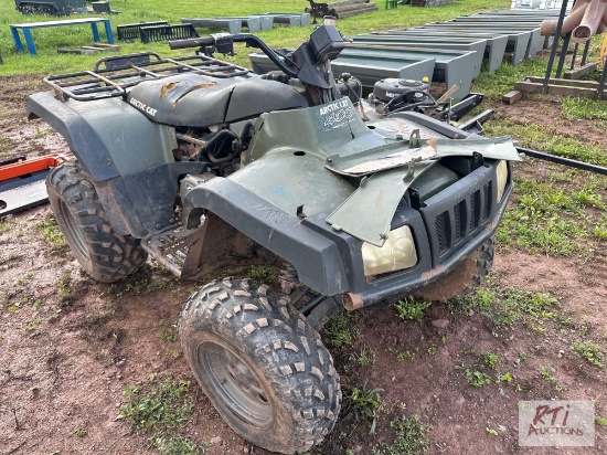 Arctic Cat 400 four wheeler, 4WD, automatic transmission, 1111 hrs., needs battery. Bill of Sale