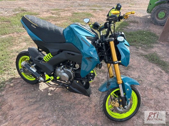 2021 Kawasaki 125 mini bike. VIN: JKABRRJ16MDA21845