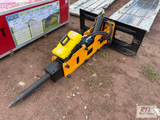 Future T680 hydraulic hammer for skid loader.