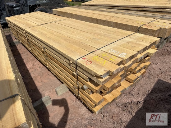 80X Approximately 2x4x12 rough cut lumber. Quantity and measurements are estimates.