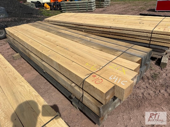 21X Approximately 6x6x12 rough cut lumber. Quantity and measurements are estimates.