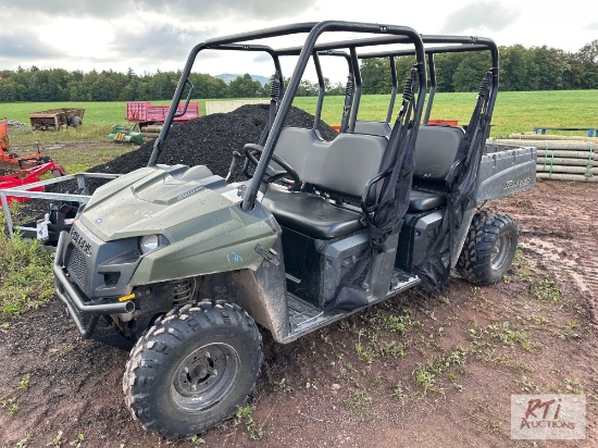 Polaris Ranger Crew 500 4-passenger UTV, 4WD, manual dump, 557 hrs.