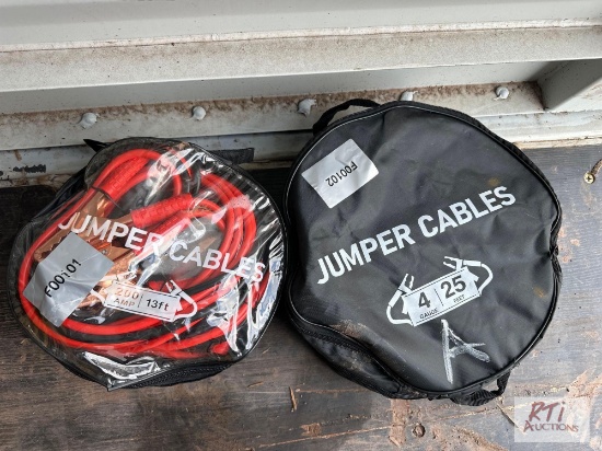 (2) 25ft jumper cables and (2) 13ft jumper cables.
