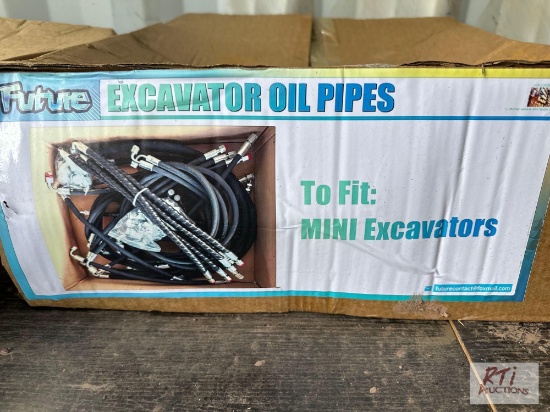 Excavator hydraulic hose kit.