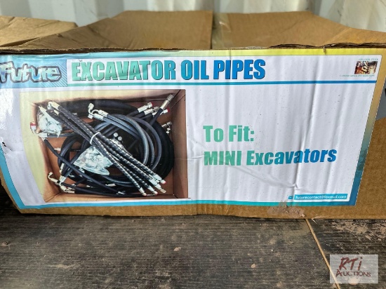 Excavator hydraulic hose kit.